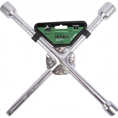 GK Tools Klíč křížový na kola 1/2" hlavice 17,19,21 mm P16665