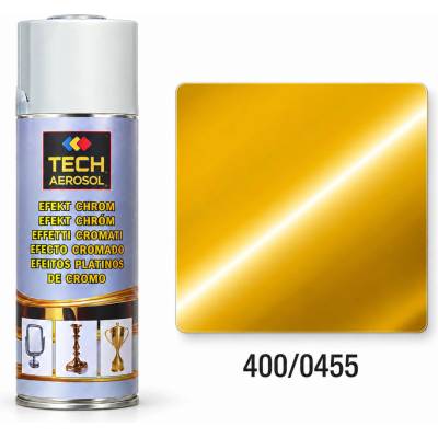 PRO-TECH Chrom efekt dekoratívna farba v spreji 400 ml – pozlátená