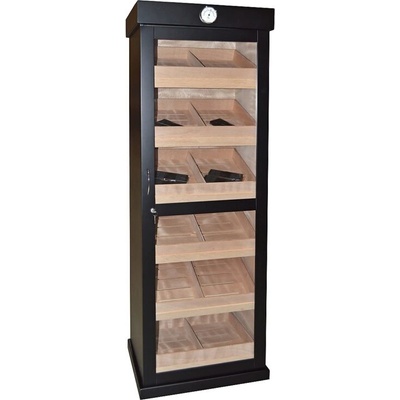 Humidor na doutníky skříňový Black, 59x44x179cm