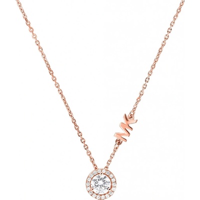 Michael Kors Nežný bronzový náhrdelník so zirkónmi MKC1208AN791