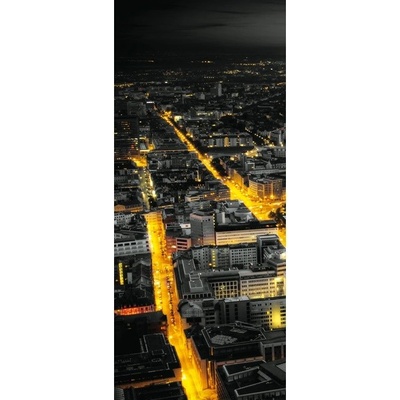 Preinterier Fototapeta - DV0208 - Mesto v noci Samolep. fólia - 91cm x 211cm