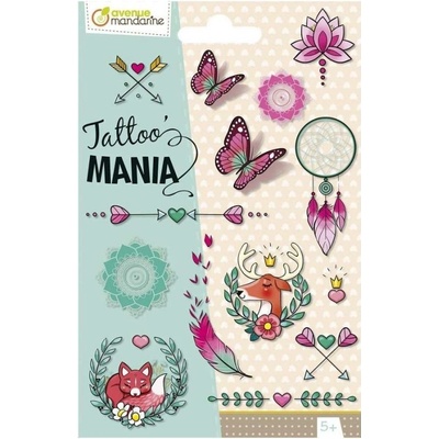 Avenue Mandarine Tetování dočasné Tattoo' Mania mix vzorů 1ks