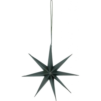 Závěsná vánoční dekorace průměr 15 cm Broste STAR-S zelená