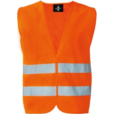 Korntex Cologne Unisex bezpečnostná vesta na zips KX217 Signal Orange