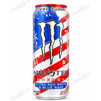 Monster Energy Ultra Red White & Blue Razz 473 ml