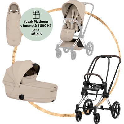 Cybex Kombinovaný Priam Style Chrome Cozy Beige 2026