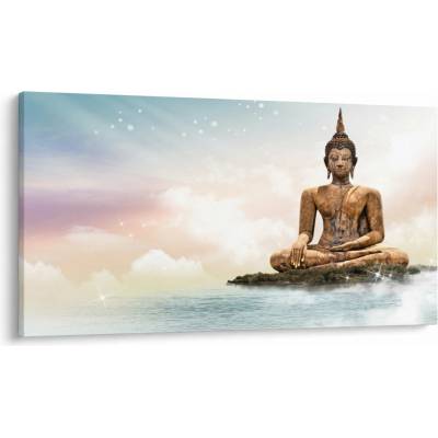 Obraz - Buddha dohlížející na zemi, jednodílný 120x70 cm
