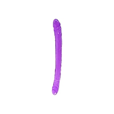 Dream Toys Bubblegum Blast Groovy Times Purple Classic Jelly Double Dong 37 cm