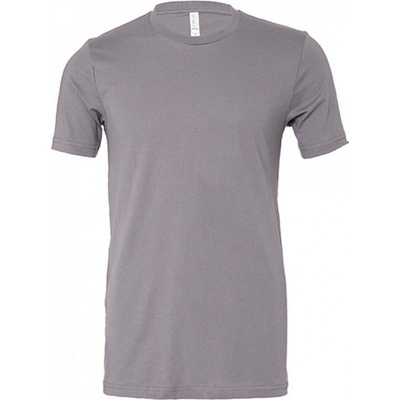 Bella+Canvas Vypasovné slim fit měkčené tričko v střihu šedá ocelová CV3001