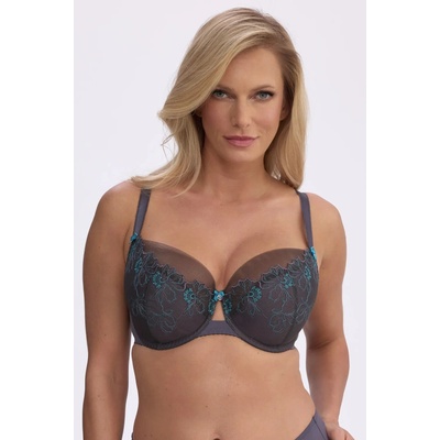 Gaia Polovystužená podprsenka Renata Tmavosivá