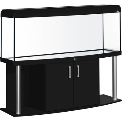Diversa Comfort LED akvarijní set vypouklý hliník černý 375 l