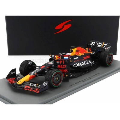 SPARK MODEL RED BULL F1 RB19 TEAM ORACLE RED BULL RACING N 1 WORLD CHAMPION WINNER DUTCH GP 2023 MAX VERSTAPPEN MATT BLUE 1:1