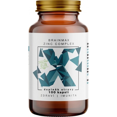 BrainMax Zinc Complex 100 rastlinných kapsúl