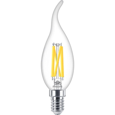 Philips Svíčková LED žárovka MASTER Value DT 3.4-40W E14 927 BA35 CL G