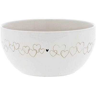 Bastion Collections Miska Bowl M Natural hearts all around 600 ml RJ-BO-041-BT