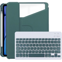 AppleKing otočné 360° pouzdro s klávesnicí a prostorem na Apple Pencil pro iPad Air 11" 2024-2026 - petrolejové