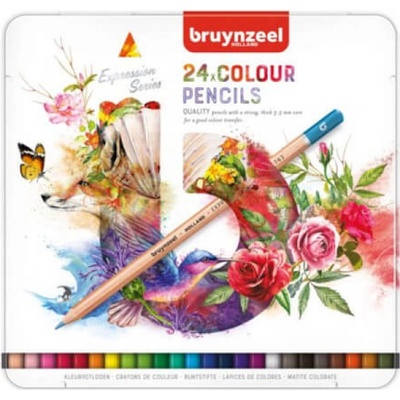 Bruynzeel Expression Series farbičky v plechovom obale rôzne sady 24 ks