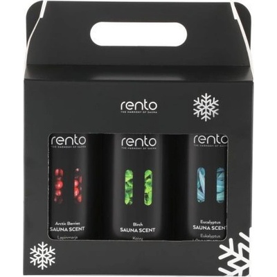 Rento dárkový set saunových aromat 3 x 400 ml eukalyptus bříza arktické bobule – Hledejceny.cz