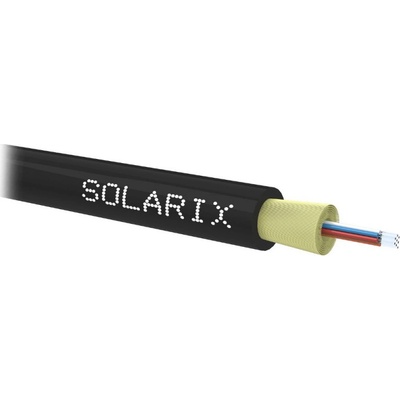Solarix 70291085 Optický DROP1000 8 vl. 9,125 SM LSZH universal, 500m, černý