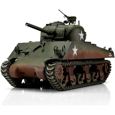 Torro tank PRO RC M4A3 Sherman 75mm zelená kamufláž BB Airsoft 1:16