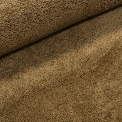 Mikroplyš / coral fleece 577 jednobarevná hnědá, š.160cm (látka v metráži)