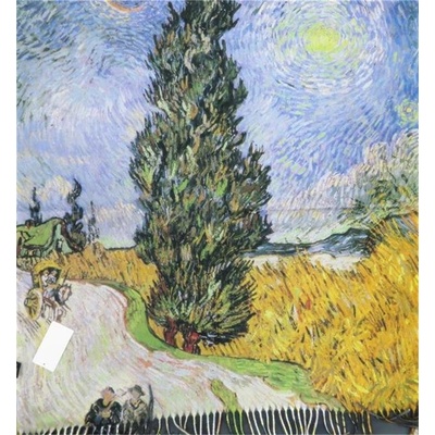 Bavlissimo šála Vincent van Gogh Cesta s cypřišem a hvězdou