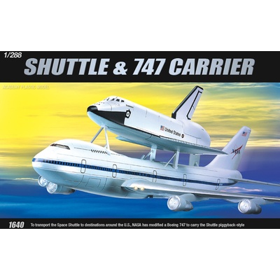 Academy raketoplán + Boeing B747 Model Kit vesmír 12708 1:288