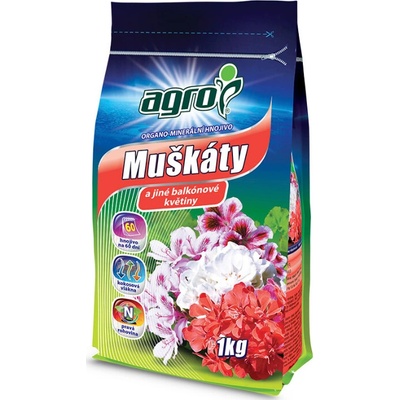 AGRO organominerálne hnojivo pre muškáty 1kg