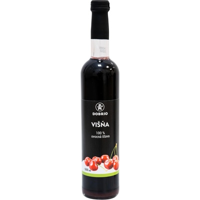 Dobrio Višňa 100% ovocná šťava BIO 500 ml