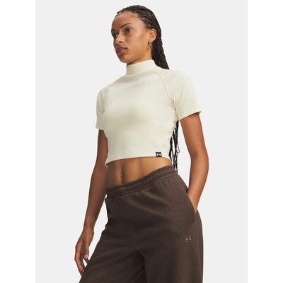 Under Armour RIVAL RIB MOCK SS TEE Biela