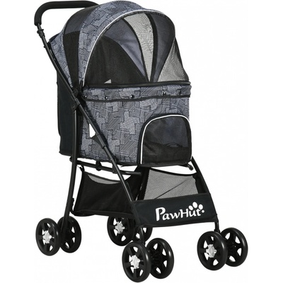 PawHut Kočárek pro psy 81 cm x 48 cm x 99 cm – Hledejceny.cz