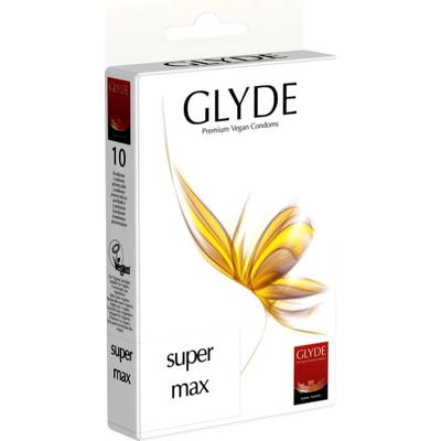 Glyde Super Max Premium Vegan Condoms 10 ks