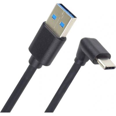 PremiumCord ku31cze2bk USB C-USB A zahnutý 2m černý