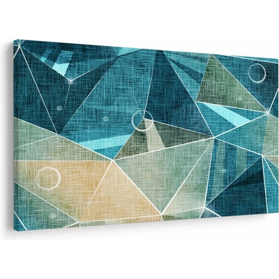 Obraz - Tyrkysová abstrakcia, jednodielne 150x100 cm
