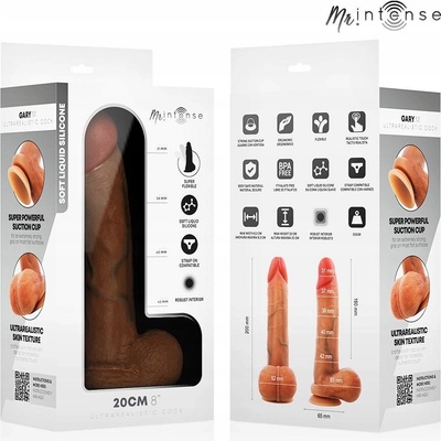 MR INTENSE GARY M ULTRA-REALISTICKÝ SILIKÓNOVÝ PENIS S TESTISMI 20 CM
