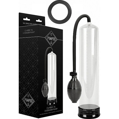 Shots Media Classic XL Extender Pumpa - Čierna Priehľadná