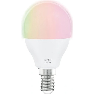 Eglo CONNECT LED žiarovka kvapka, 4,9 W, 470 lm, teplá – studená biela, RGB, E14, 12252