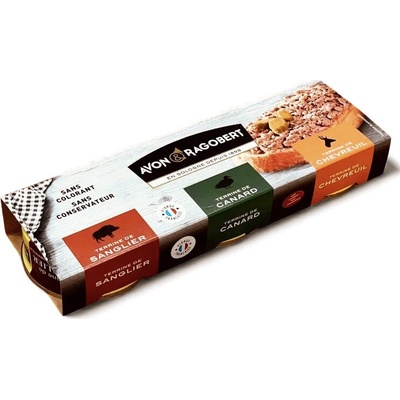 Avon a Ragobert Myslivecké trio terin (hrubozrnných paštik) 225 g (3x75 g)