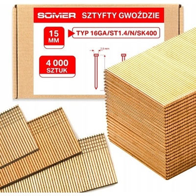 Somer Klincové kolíky (16ga) 4000 ks 15 mm