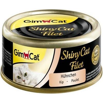 ShinyCat CHICKEN FILLET v kuracom vývare (konzerva) 70 g