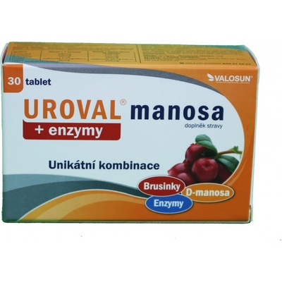 Walmark Uroval manosa + Enzýmy 30 tabliet