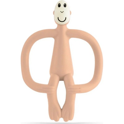 Matchstick Monkey zubní kartáček a kousátko 2v1 Peach Salmon