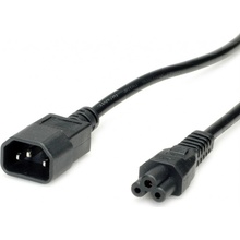 Value Kabel síťový prodlužovací k notebooku, IEC320 C14 - C5, 1,8m (trojlístek), černý (19.99.1119) - 19.99.1119