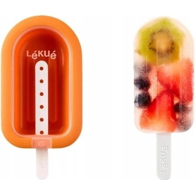 Silikonová forma na nanuky, zmrzlinu Lékué Stackable Popsicle Orange – Hledejceny.cz