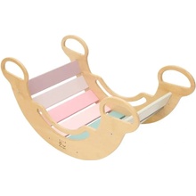 Montessori ELIS DESIGN hojdačka 6in1 smile pastel