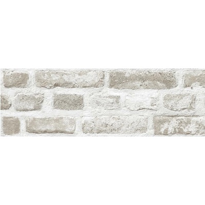 Vinylové bordúry na stenu L72807, rozmer 17,6 cm x 5 m, tehly sivo-hnedé, Ugépa