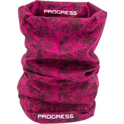 Progress multifunkční šátek Tube fuchsie floral