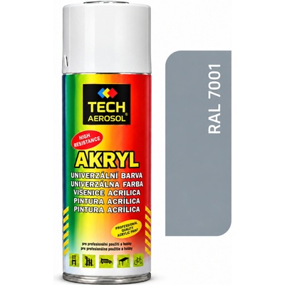 PRO-TECH akrylová farba v spreji 400 ml – sivostrieborná (RAL 7001)