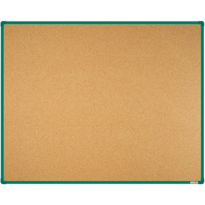 VMS VISION Korková nástěnka boardOK se zeleným rámem 1500 x 1200