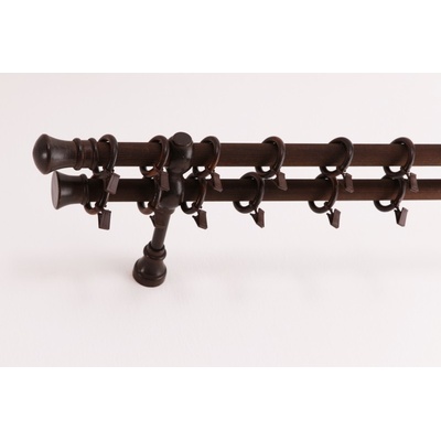 Garnyze-levne Garnýže Ořech Premium dvouřadá 28 mm 180 cm